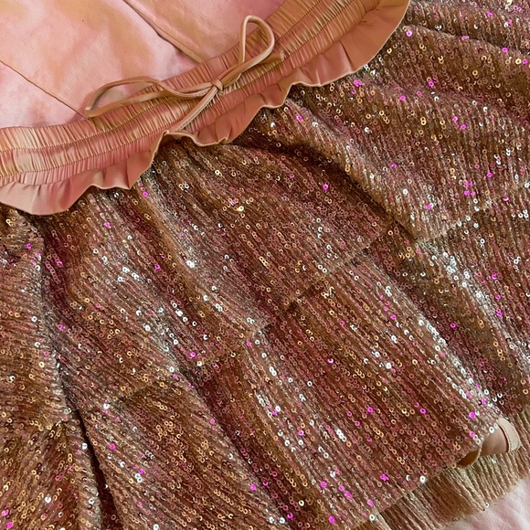 SHUG CHAMPAGNE FLO SEQUIN SKIRT XS - Picture 3 of 6